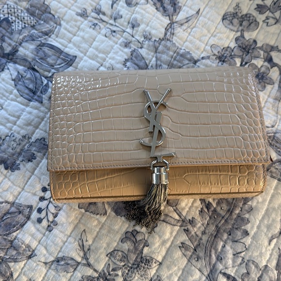 Nude Kate Yves Saint Laurent Bag with Silver Hardware - Picture 2 of 6